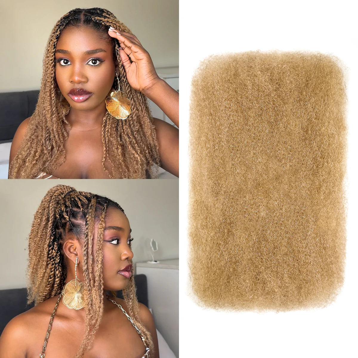 AFRO KINKY HAIR BULK Blond 50g
